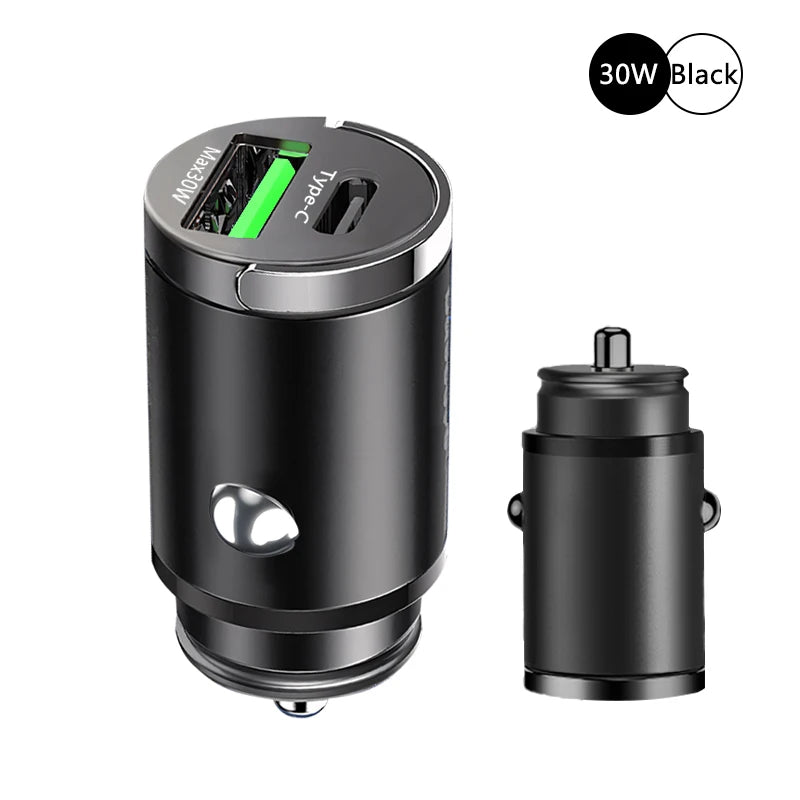 100W Mini Car Charger Lighter Fast Charging for iPhone QC3.0 Mini PD USB Type C Car Phone Charger for Xiaomi Samsung Huawei - Image 16