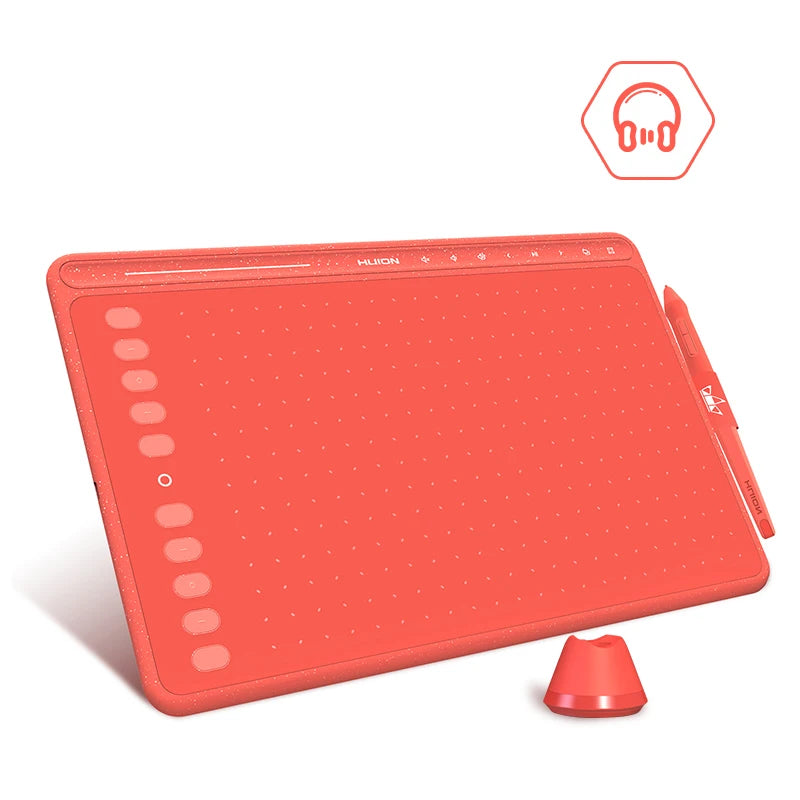 HUION HS611 Graphic Digital Drawing Tablet 266PPS Graphics Pen Tablet Multimedia Keys Three Colors For PC Android - Image 2