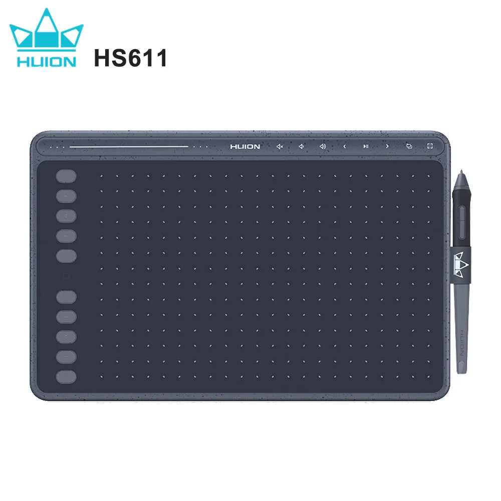 HUION HS611 Graphic Digital Drawing Tablet 266PPS Graphics Pen Tablet Multimedia Keys Three Colors For PC Android - Image 6