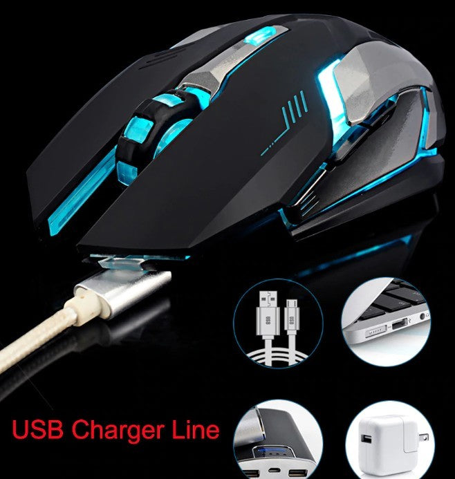 Ninja Dragon Stealth 7 Wireless Silent LED Gaming Mouse - Image 2