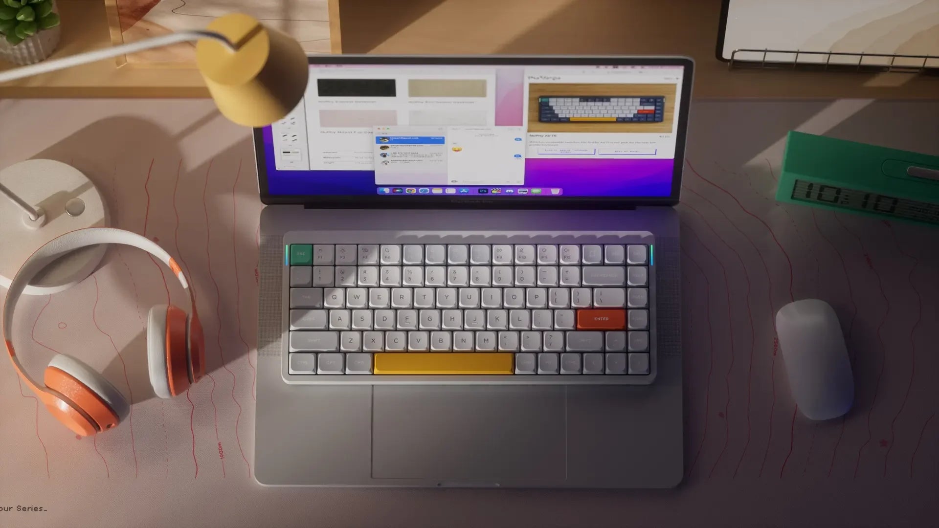 Nuphy Air75 V2 Bluetooth 2.4g Wireless 75% Mechanical Keyboard Low Profile Gateron Switch Compatible with Windows and Mac - Image 10