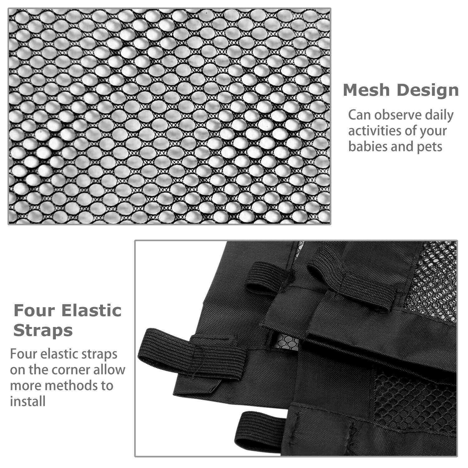 Portable Magic Mesh Baby Safety Gate - Pet Dog Cat Guard for Stairs & Doors - Image 11