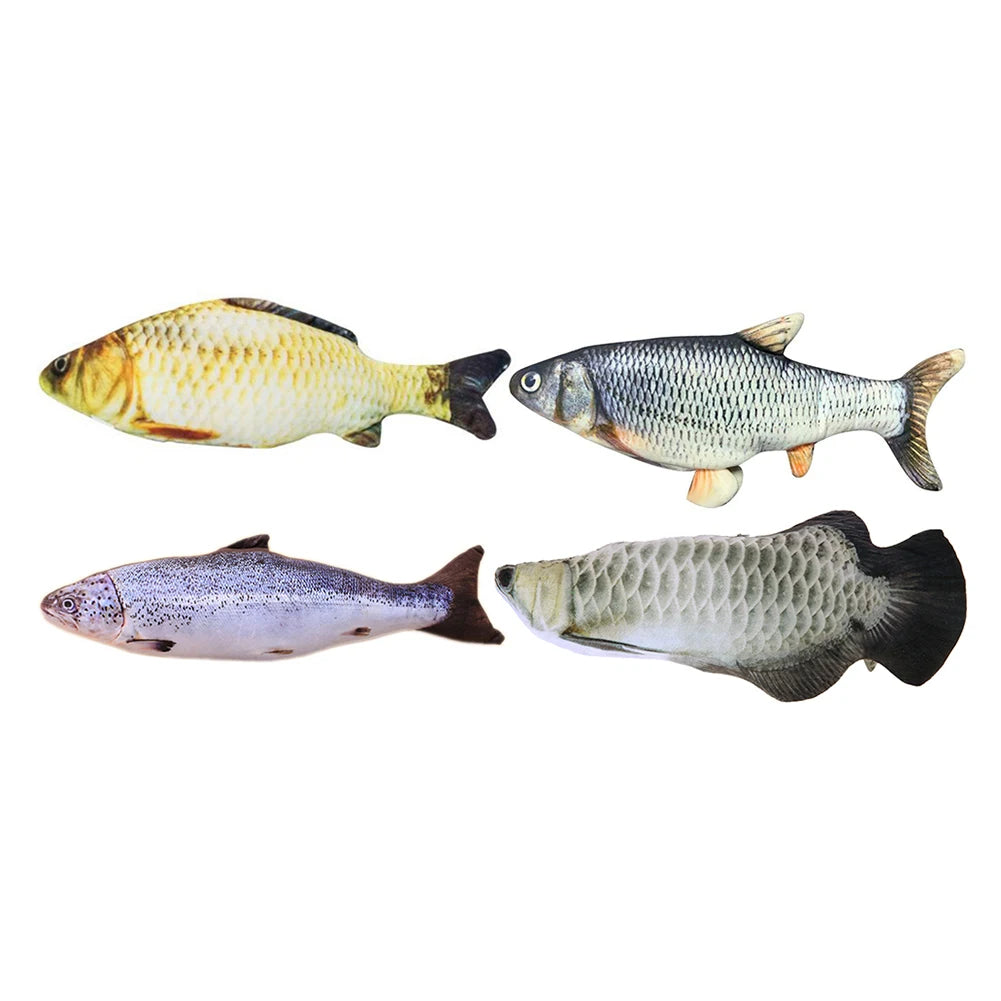 Interactive Electric Plush Fish Toy - Realistic Dancing USB Rechargeable Pet Chew Toy - Image 7