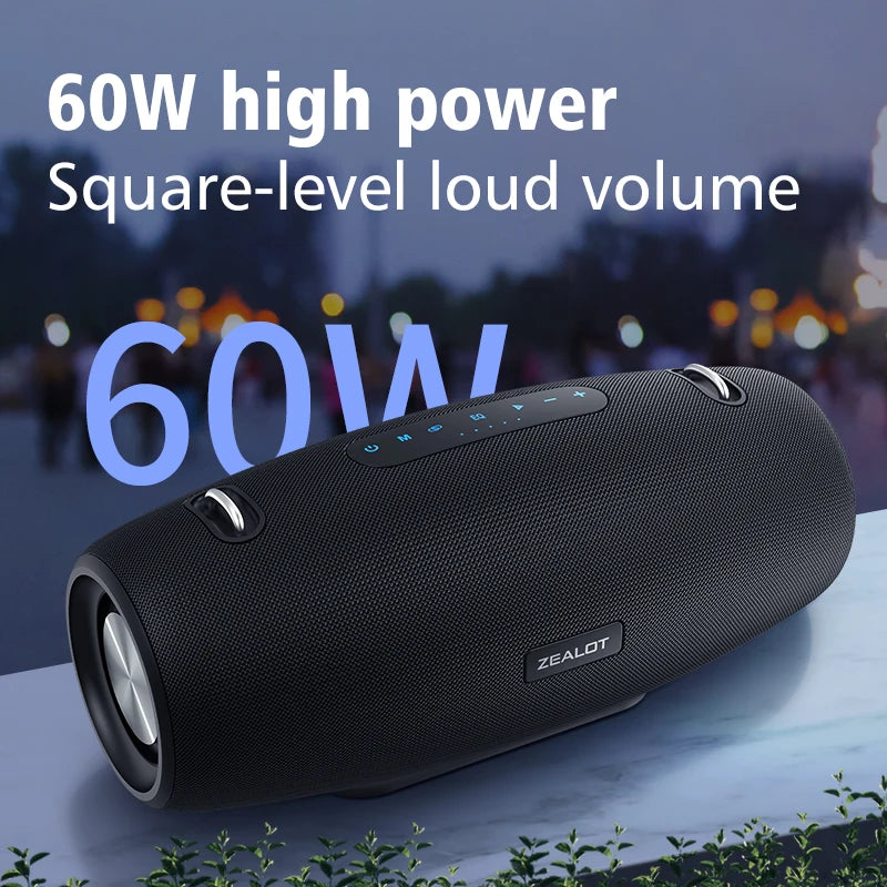 ZEALOT S67 60W Bluetooth Speaker Output Power Bluetooth Speaker with Excellent Bass Performace Hifi speaker - Image 5